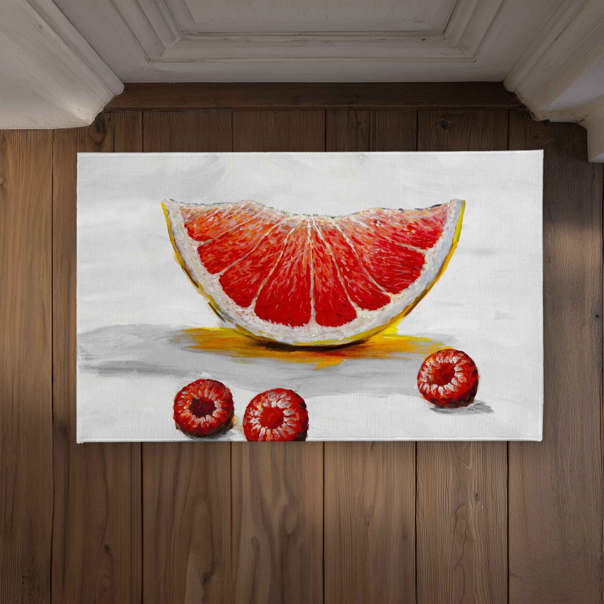 CODM2134EDLTP3 21 x 34 in. Grapefruit Slice Door Mat - Contemporary Indoor & Outdoor