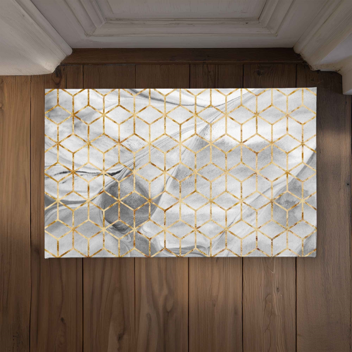 CODM2134EOT4BZ 21 x 34 in. Symmetry Patterns Pattern Door Mat - Indoor & Outdoor Decor
