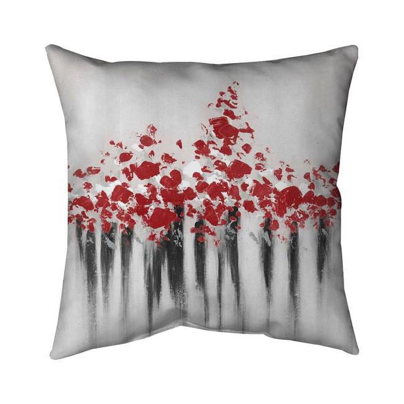 Picture of Begin Home Decor 5542-1616-AB33-1 16 x 16 in. Falling Red Dot-Double Sided Print Outdoor Pillow Cover