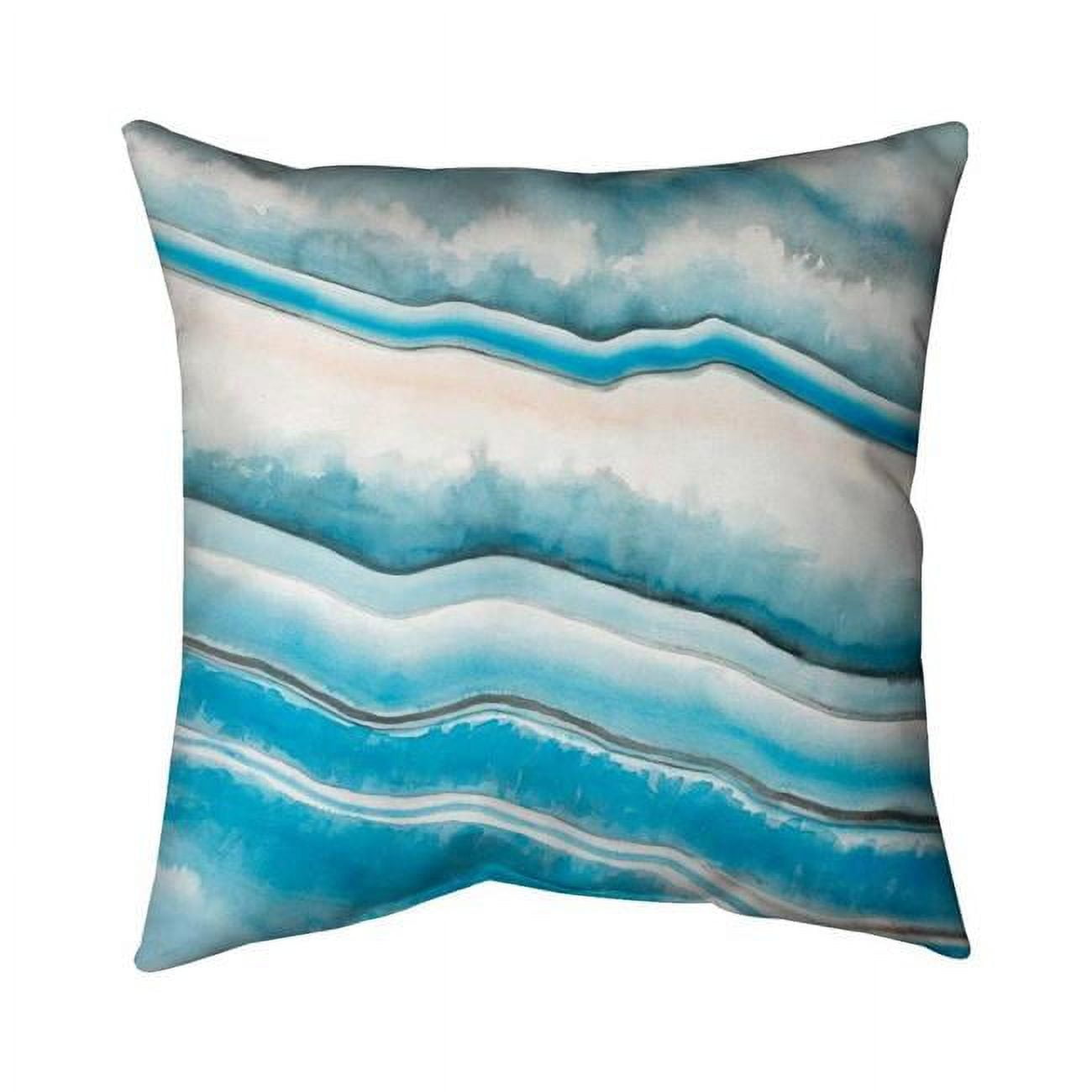 Picture of Begin Home Decor 5542-1616-AB40 16 x 16 in. Textured Geode-Double Sided Print Outdoor Pillow Cover