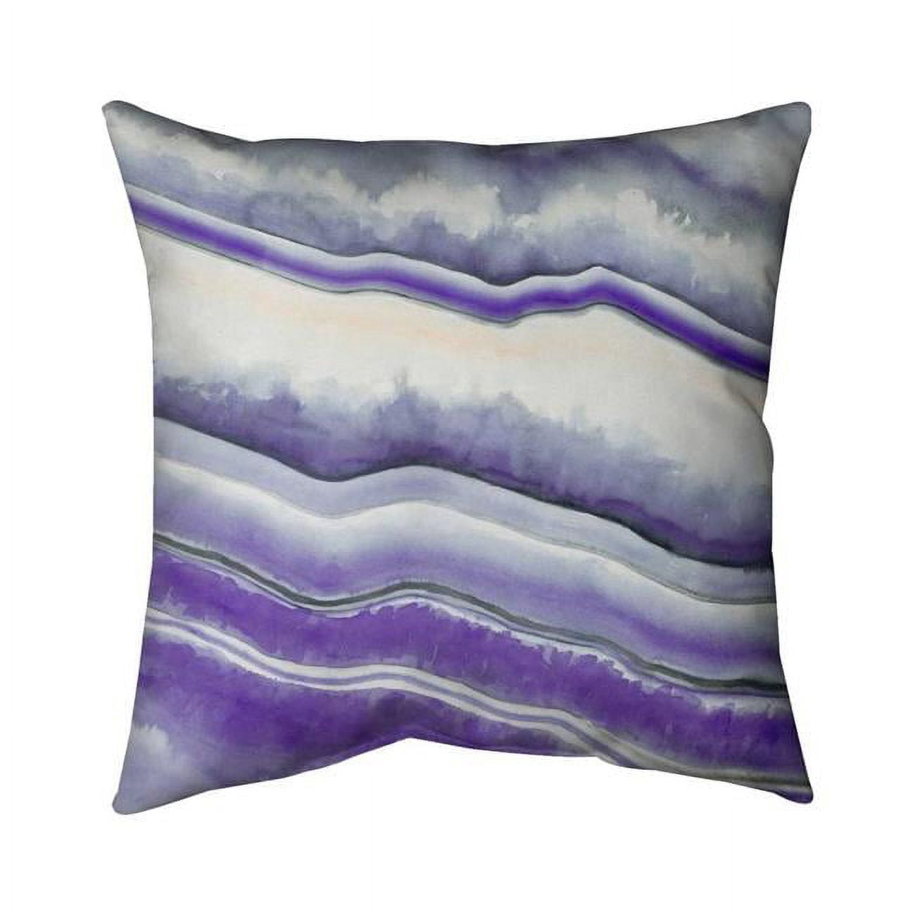 Picture of Begin Home Decor 5542-1616-AB40-1 16 x 16 in. Purple Geode-Double Sided Print Outdoor Pillow Cover