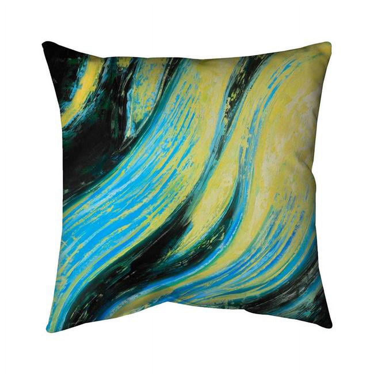Picture of Begin Home Decor 5542-1616-AB42 16 x 16 in. Wavy Magical Liquid-Double Sided Print Outdoor Pillow Cover