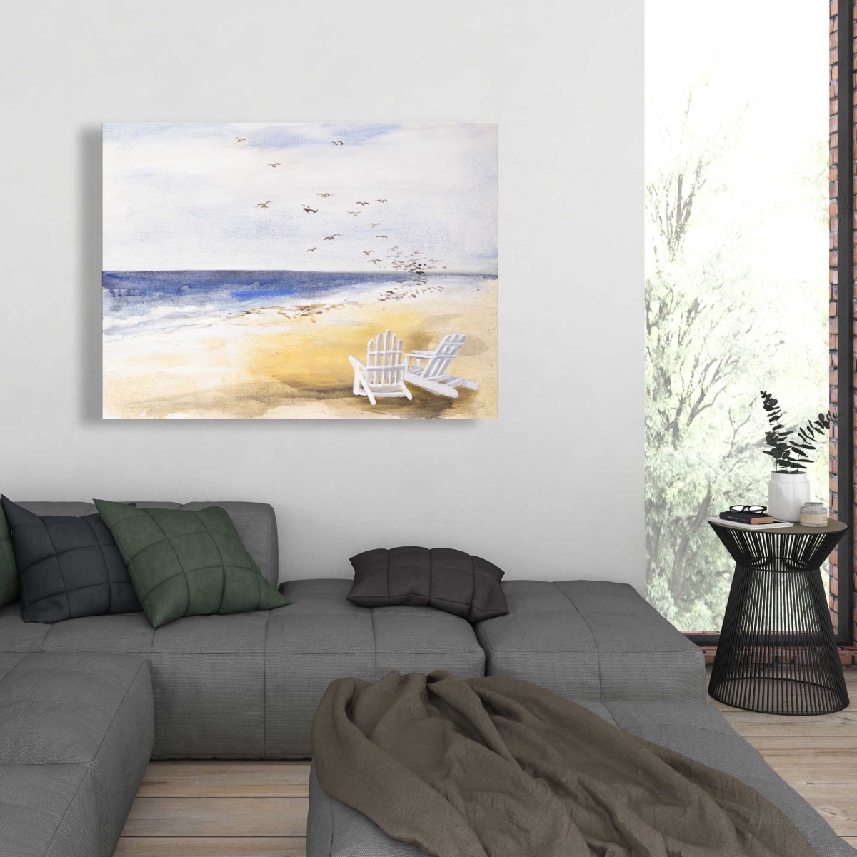 C1RC3648XZ000S 36 x 48 in. Day at the Beach - Coastal Canvas Art for Home Decor