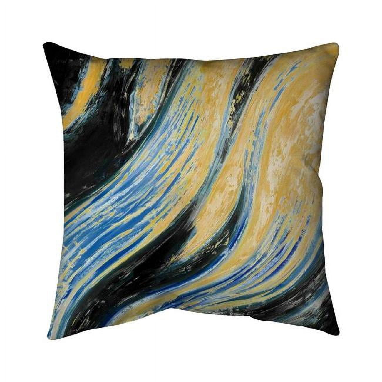 Picture of Begin Home Decor 5542-1616-AB42-1 16 x 16 in. Wavy Wave-Double Sided Print Outdoor Pillow Cover