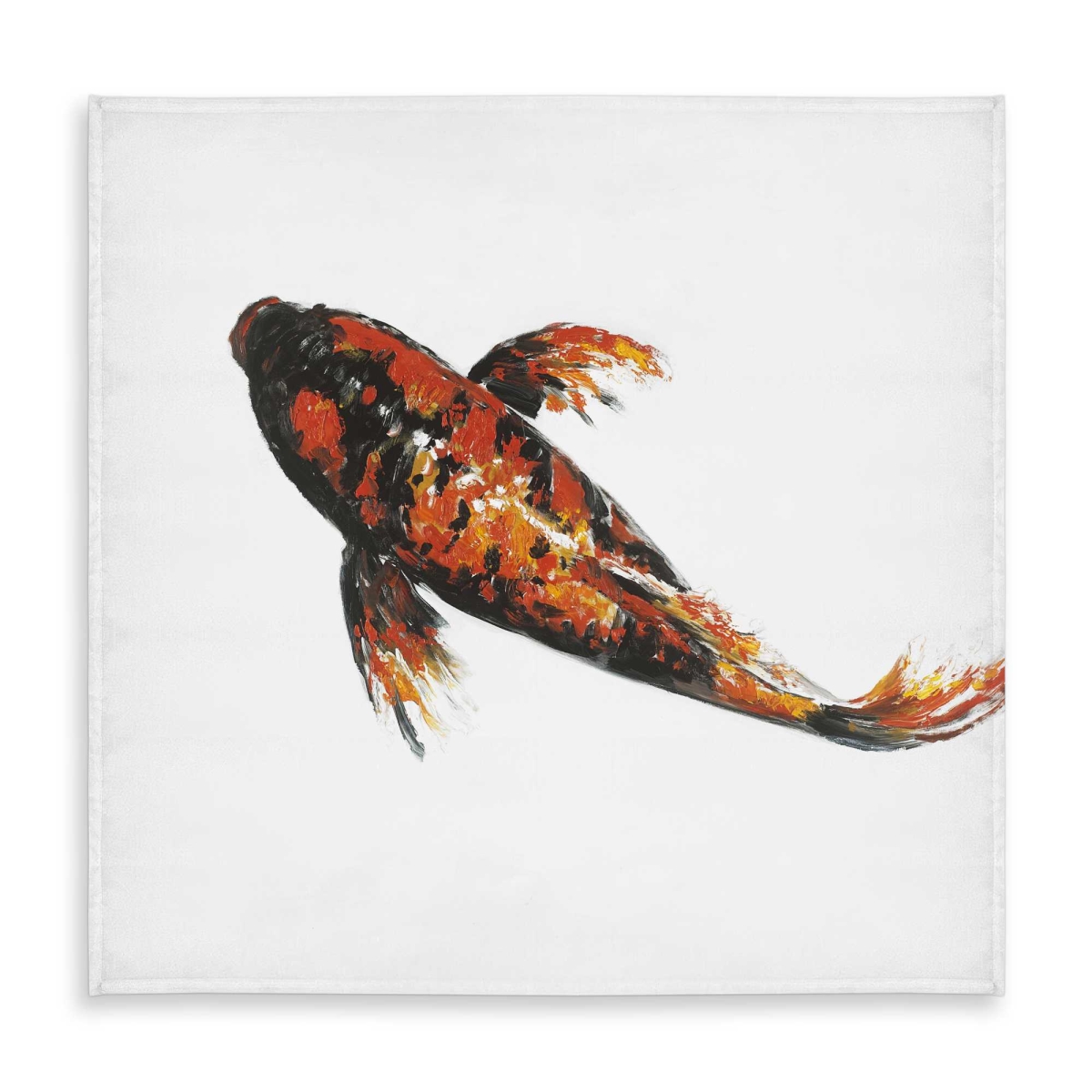 Picture of Begin Home Decor C1TC5858LOEXF9 58 x 58 in. Red Butterfly Koi Fish Tablecloth - Aquatic Home Decor