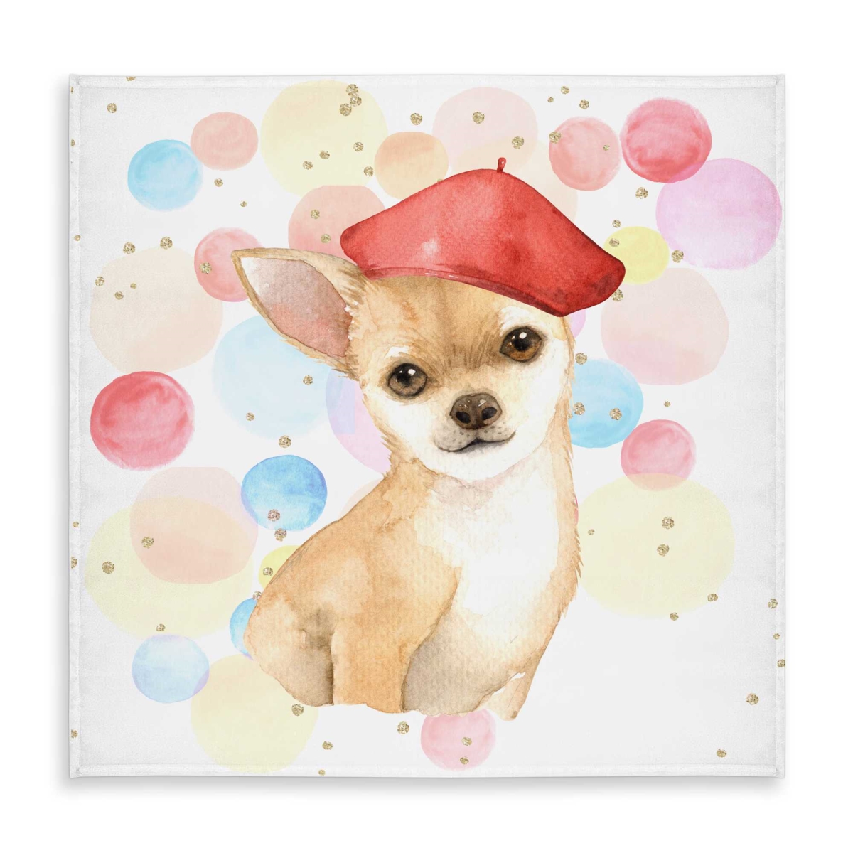 Picture of Begin Home Decor C1TC5858QPTYCP 58 x 58 in. Chihuahua Dog Artist Tablecloth - Indoor & Outdoor Home Decor