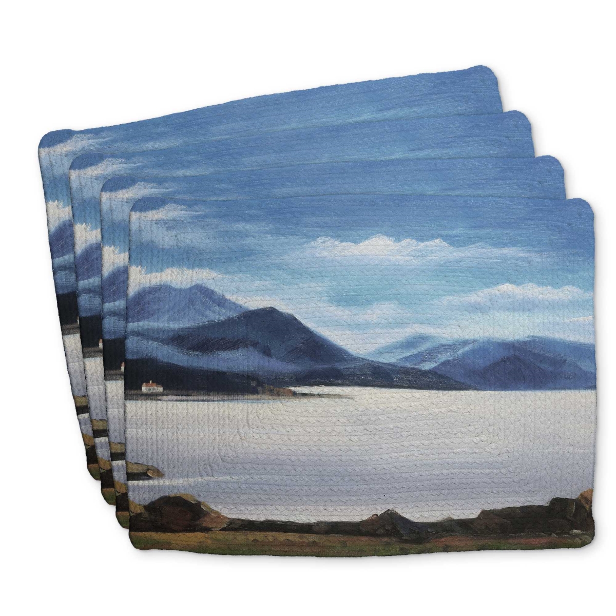 Picture of Begin Home Decor C4BP1418ENU3XG 14 x 18 in. Scottish Highlands Braided Polyester Placemat - Home Decor - Set of 4
