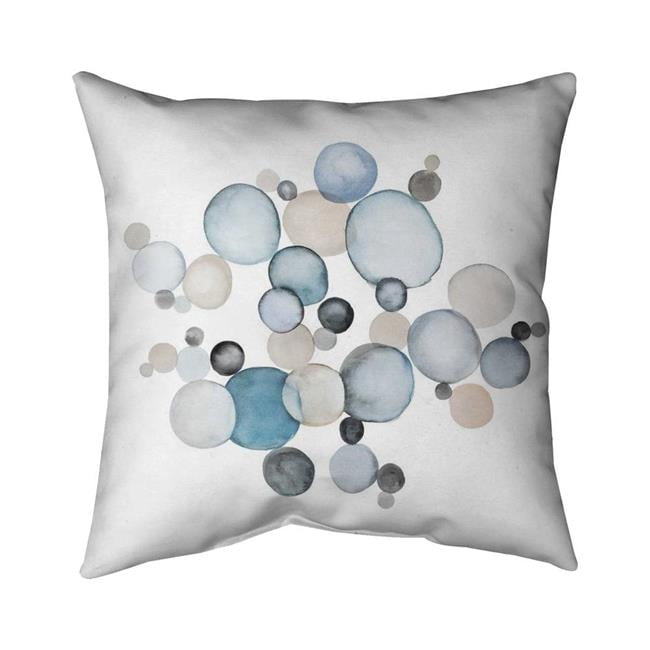 Picture of Begin Home Decor 5542-1616-AB64 16 x 16 in. Round Pebbles-Double Sided Print Outdoor Pillow Cover