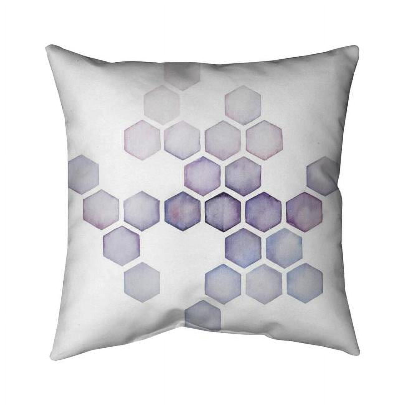 Picture of Begin Home Decor 5542-1616-AB66 16 x 16 in. Alveoli Lilac-Double Sided Print Outdoor Pillow Cover