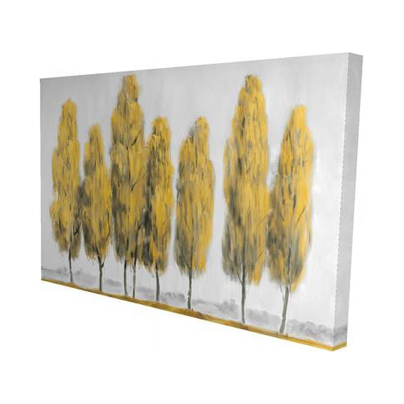 12 x 18 in. Abstract Yellow Trees-Print on Canvas