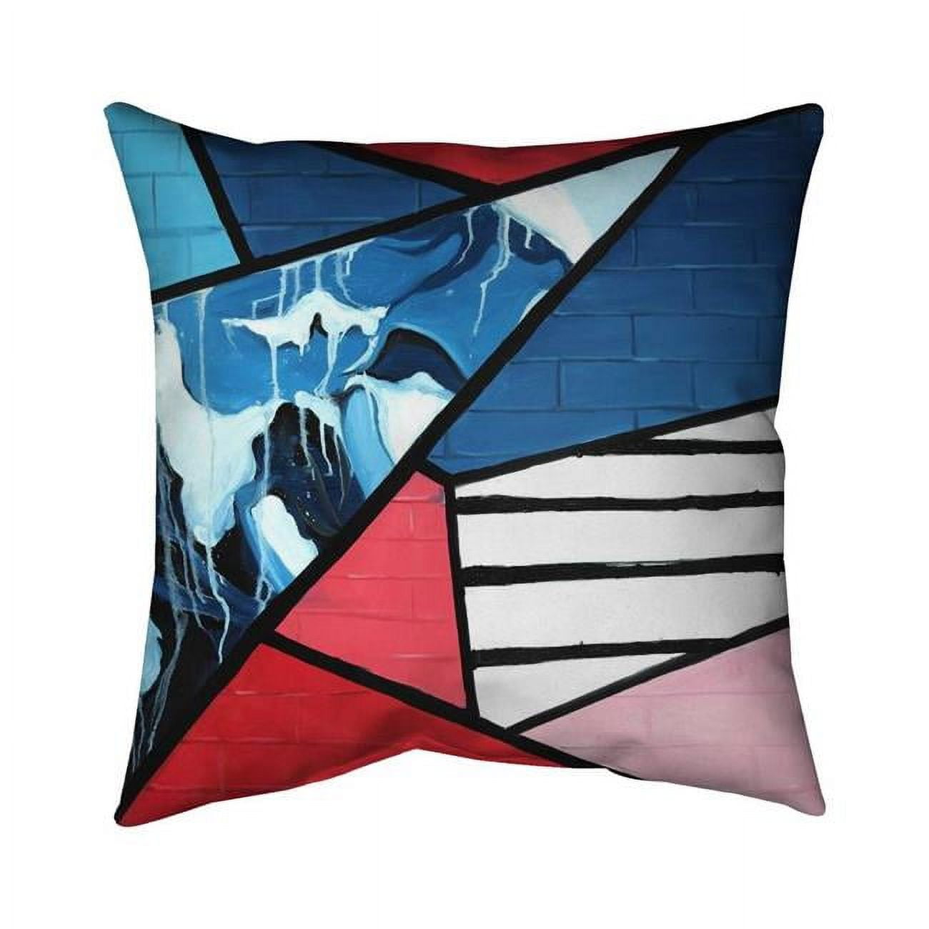 Picture of Begin Home Decor 5542-1616-AB75 16 x 16 in. Diagonal Unity-Double Sided Print Outdoor Pillow Cover
