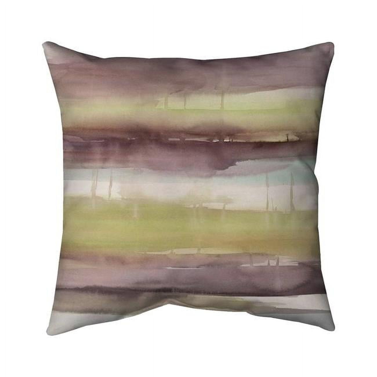 Picture of Begin Home Decor 5542-1616-AB82 16 x 16 in. Beautiful Stripes-Double Sided Print Outdoor Pillow Cover