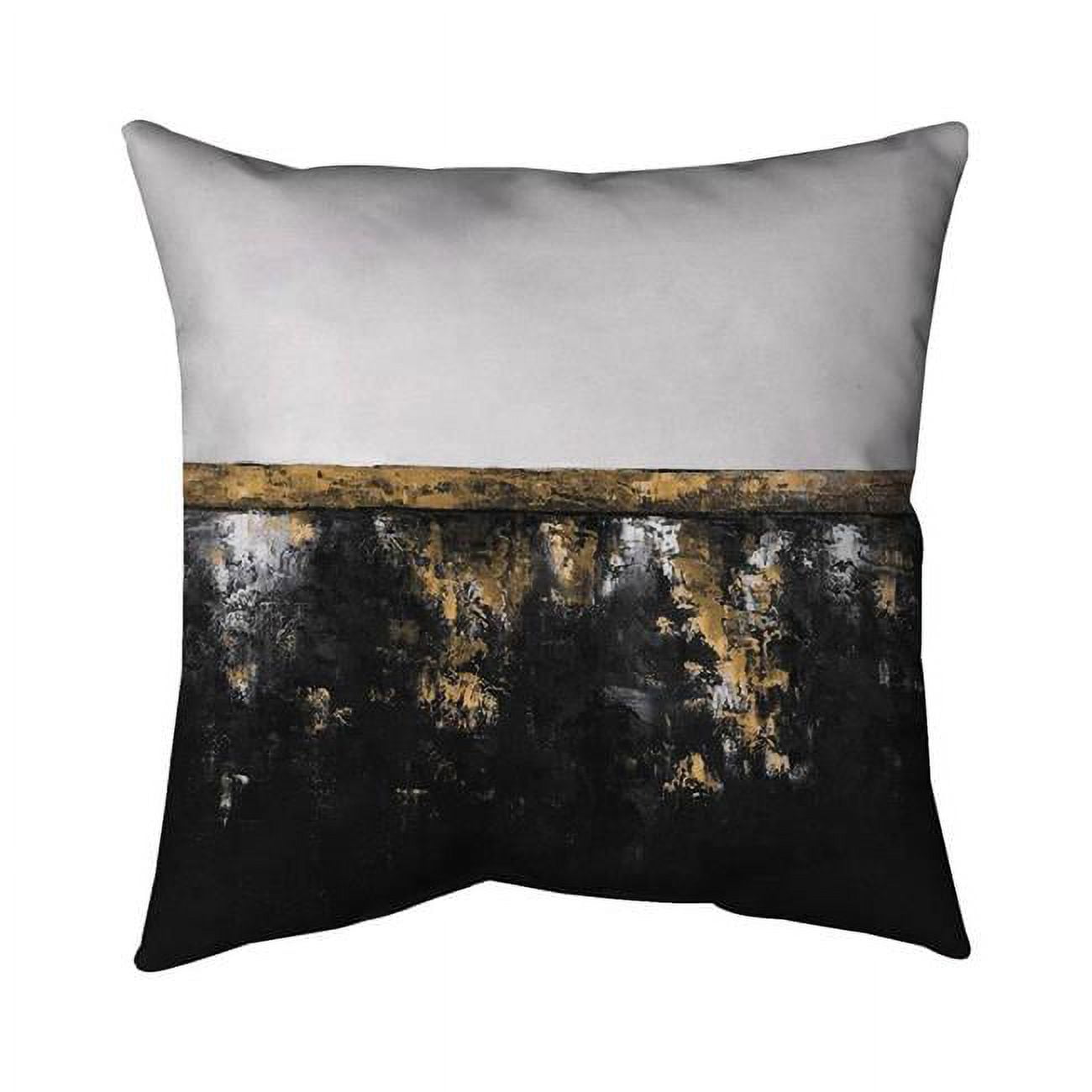 Picture of Begin Home Decor 5542-1616-AB84 16 x 16 in. Abstract Industrial Metal-Double Sided Print Outdoor Pillow Cover