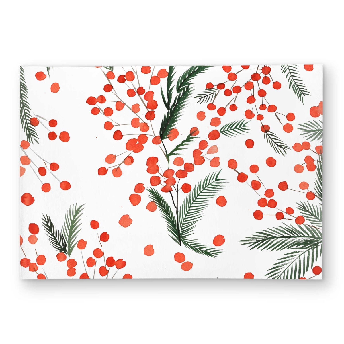 C1ROAR57611YNW 5 x 7 ft. Mistletoe Leaf Pattern Rectangle Area Rug - Minimalist Living Room Decor