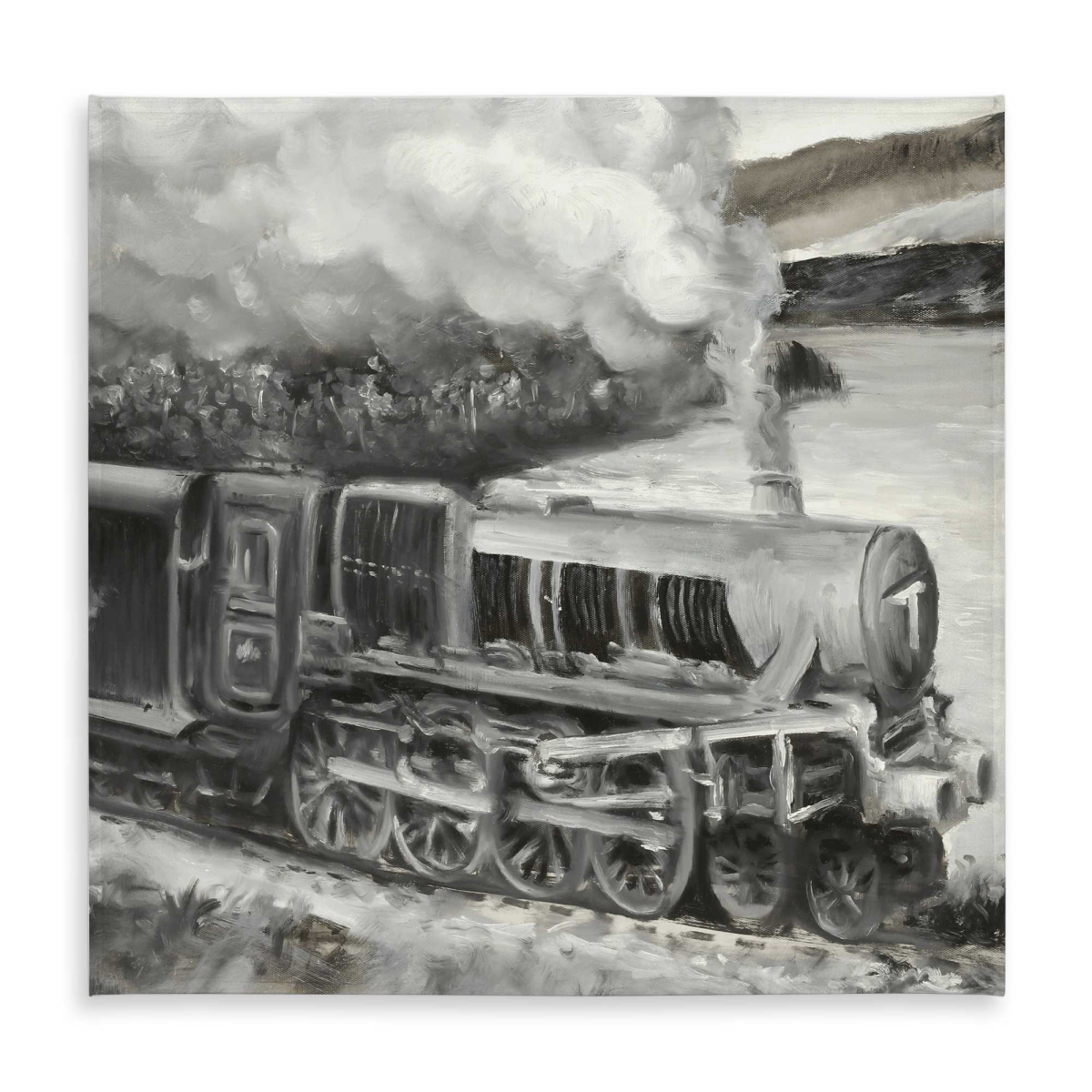 Picture of Begin Home Decor C1TC58588IC9UL 58 x 58 in. Vintage Passenger Locomotive Tablecloth - Indoor & Outdoor