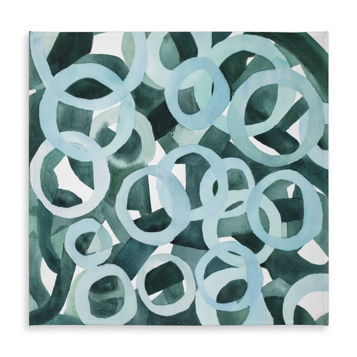 Picture of Begin Home Decor C1TC5858FPMDH4 58 x 58 in. Abstract Rings Tablecloth - Indoor & Outdoor Home Decor