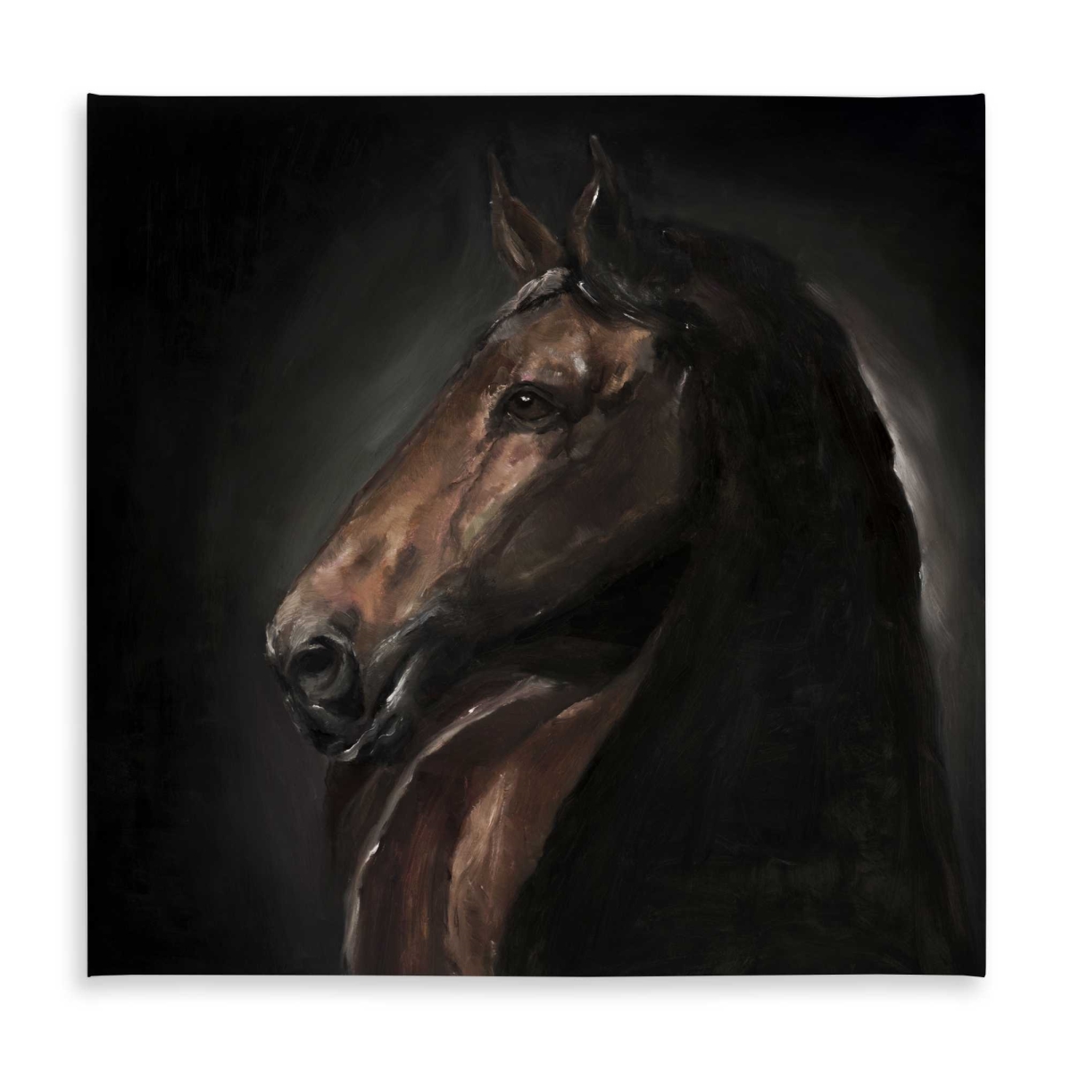 Picture of Begin Home Decor C1TC5858GVVVTC 58 x 58 in. Spirit The Horse Tablecloth - Rustic Indoor & Outdoor Decor