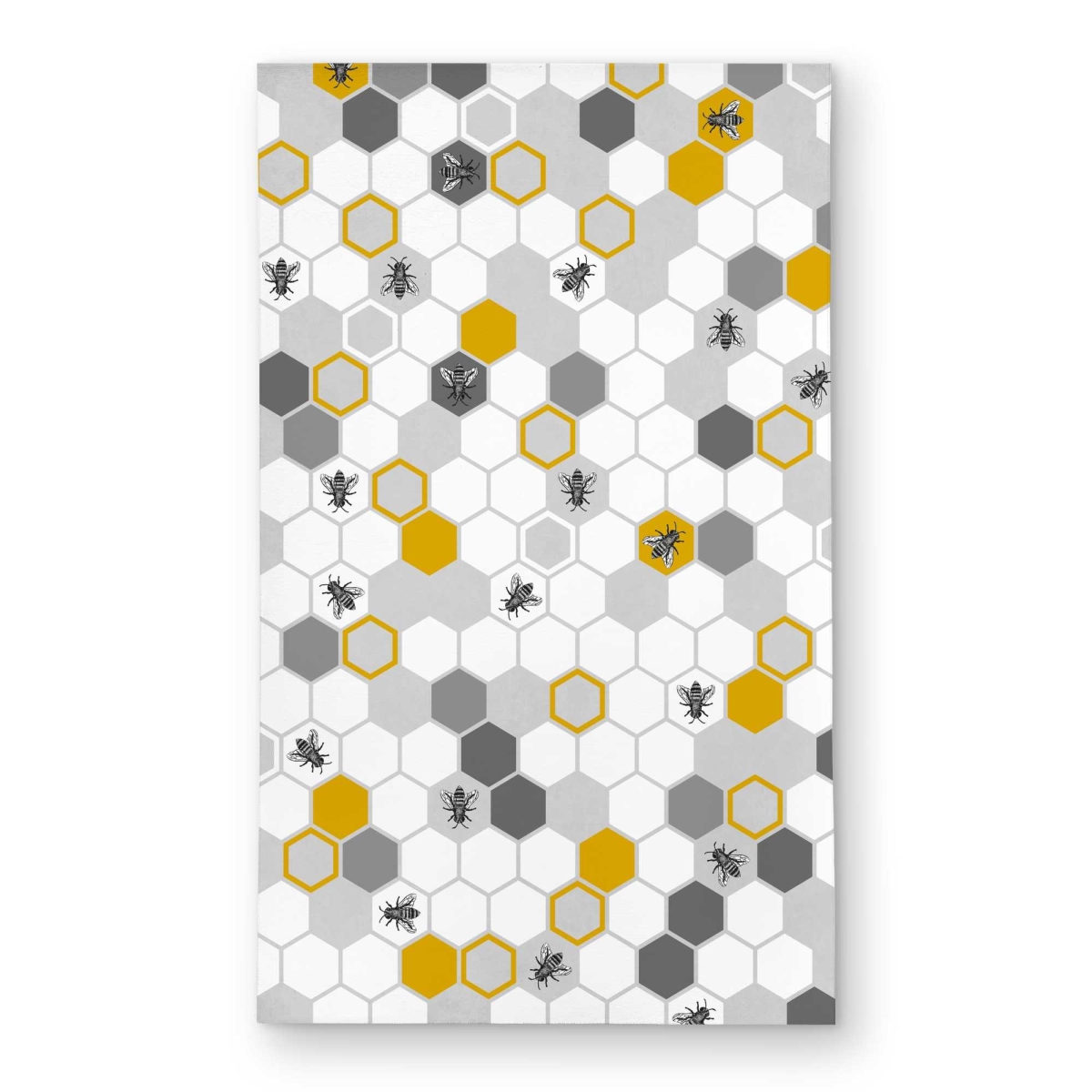 C1ROAR35CHWBKF 3 x 5 ft. Beehive Pattern Outdoor Rectangle Area Rug - Stylish Living Room Decor