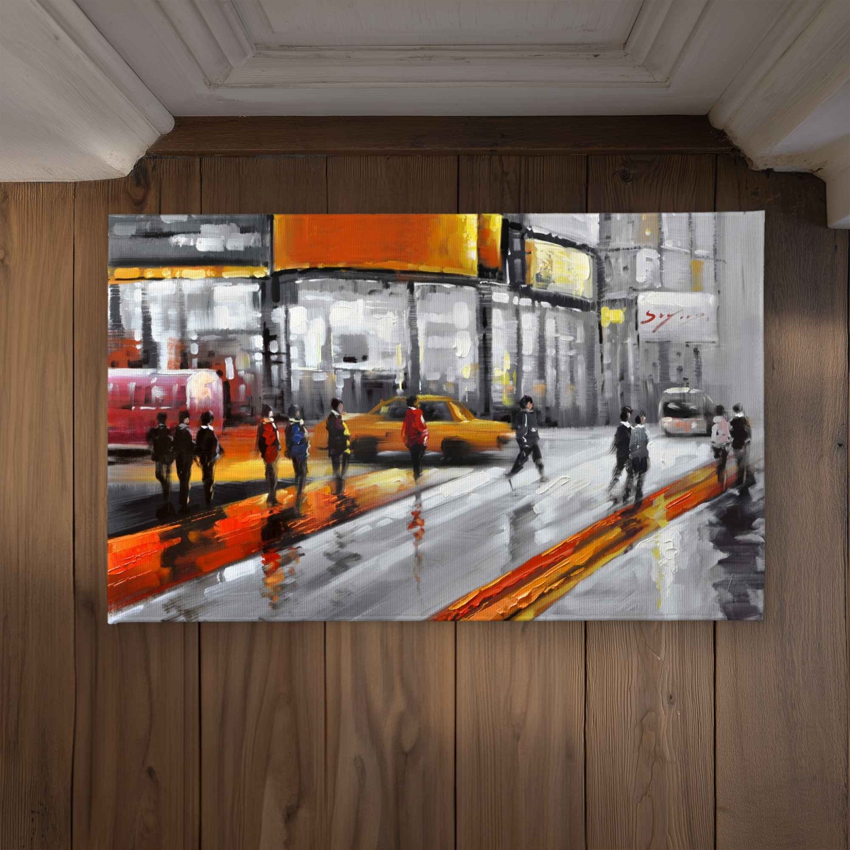 CODM2134EB3URG 21 x 34 in. Circulation in Times Square Gray Indoor & Outdoor Door Mat