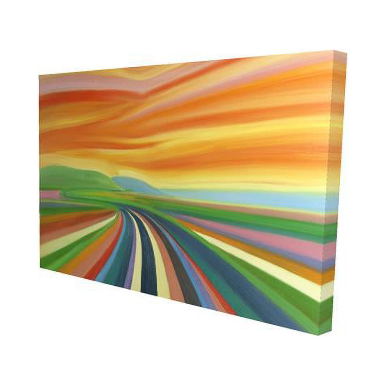 12 x 18 in. Colorful Road-Print on Canvas