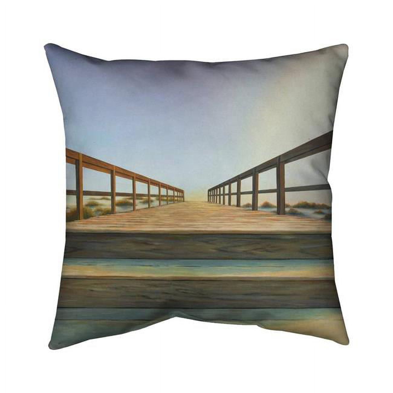 16 x 16 in. Footbridge-Double Sided Print Outdoor Pillow Cover