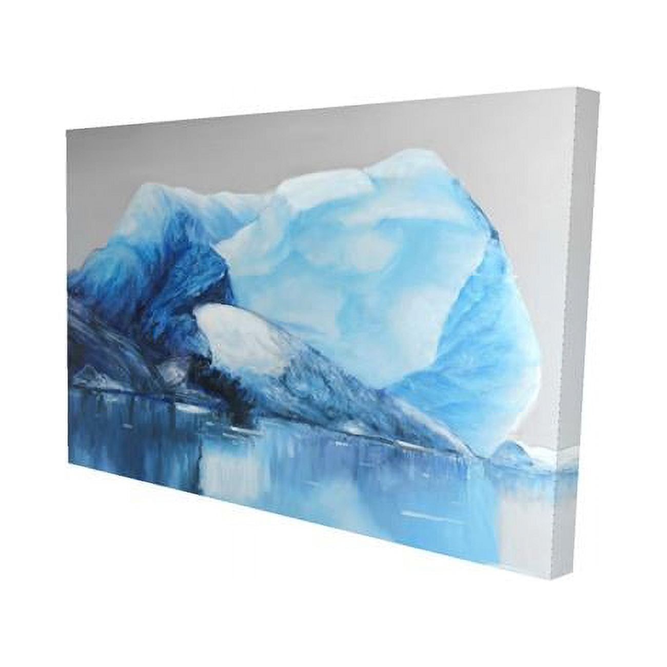 12 x 18 in. Iceland Icebergs-Print on Canvas
