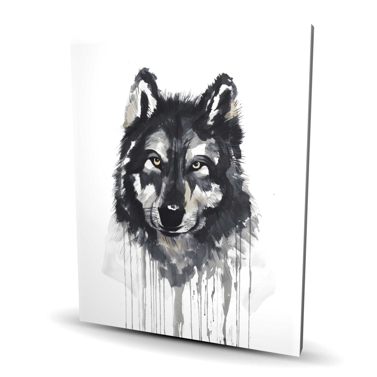 C1RC4860RL0ECI 48 x 60 in. Mysterious Wolve - Gray Canvas Art for Home Decor