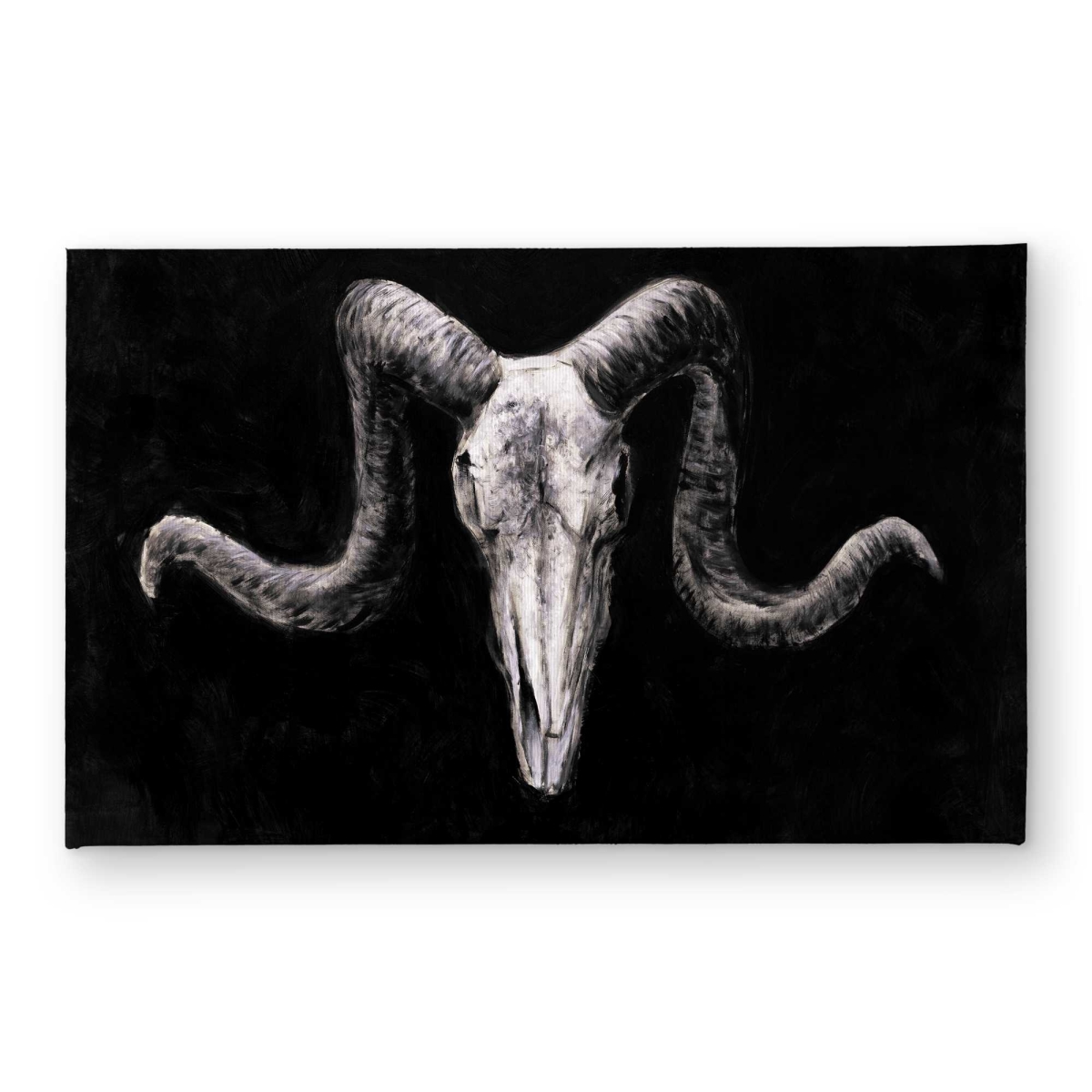 CODM213474K90V 21 x 34 in. Skeleton Skulls Grunge Style Door Mat - Black & White Decor