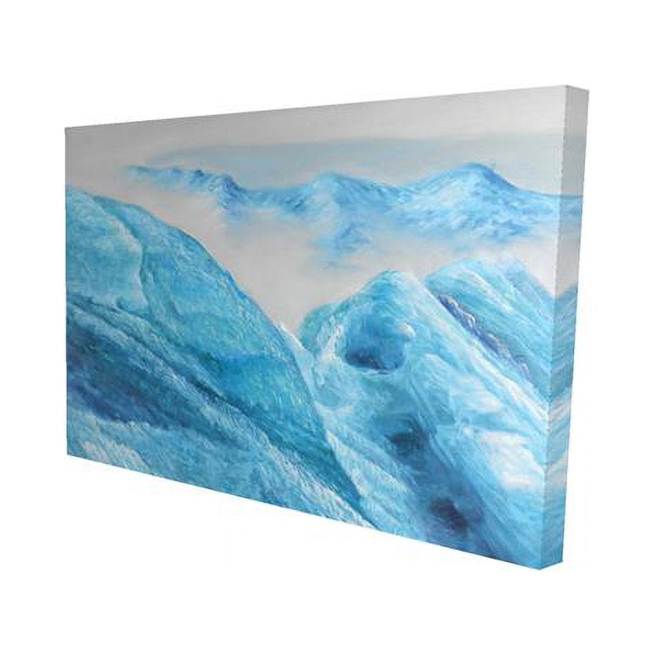 12 x 18 in. Icebergs-Print on Canvas