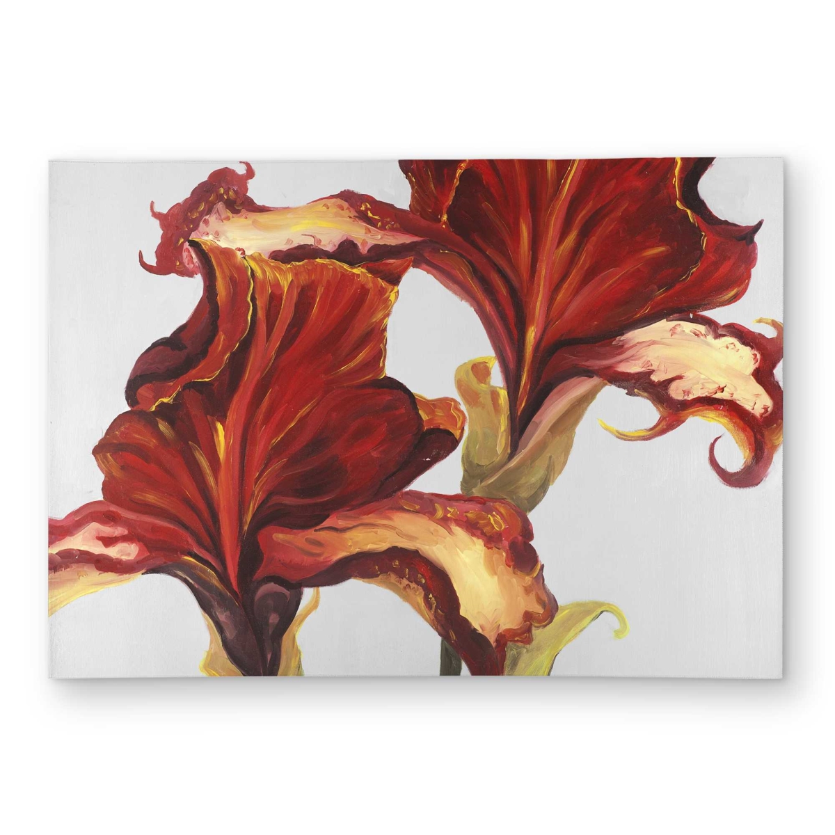 C1ROAR57XO4LWA 5 x 7 ft. Lilies with Fall Colors - Contemporary Botanical Outdoor Rectangle Area Rug