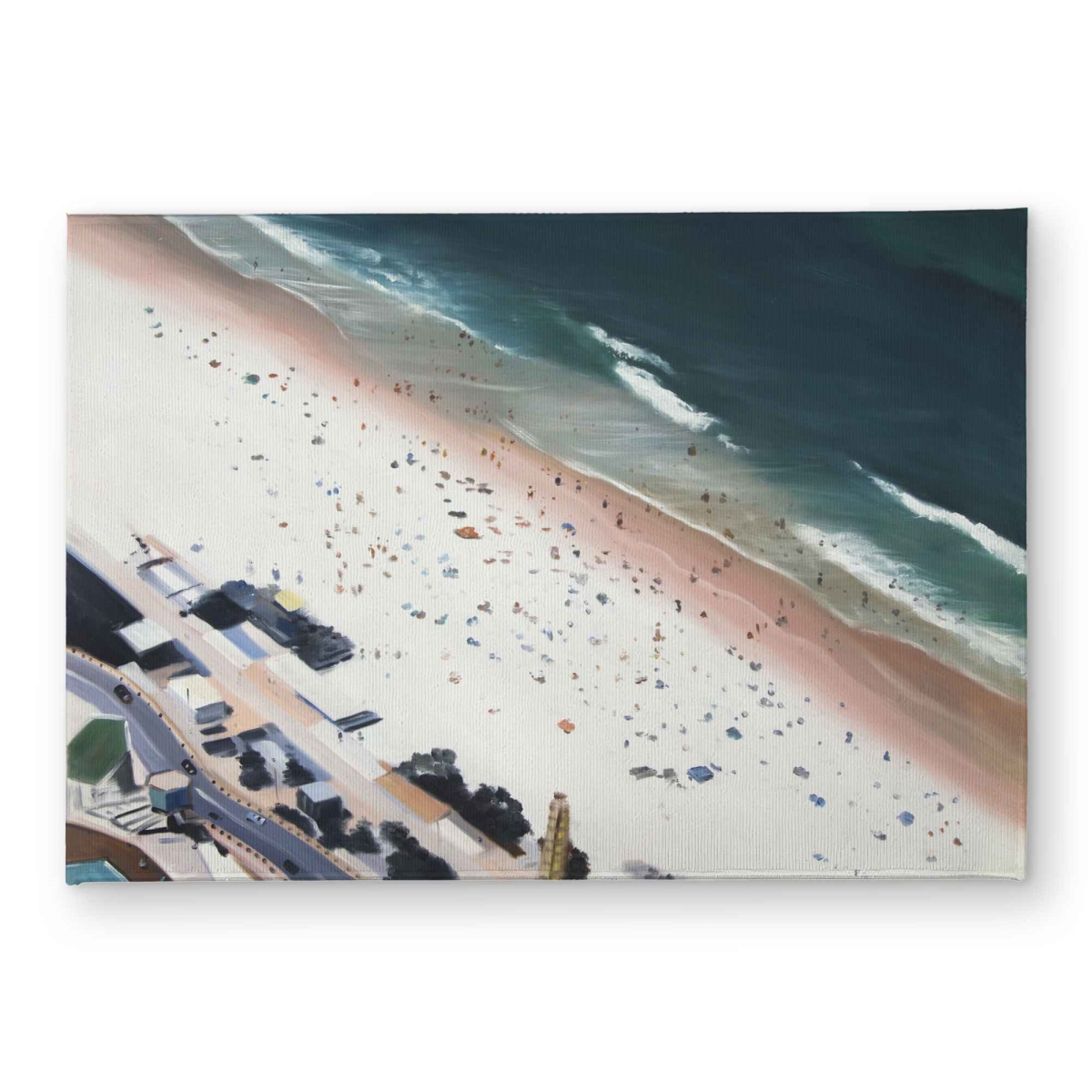 CODM17245GPTSR 17 x 24 in. Hot Day at the Beach Turquoise Door Mat - Indoor & Outdoor