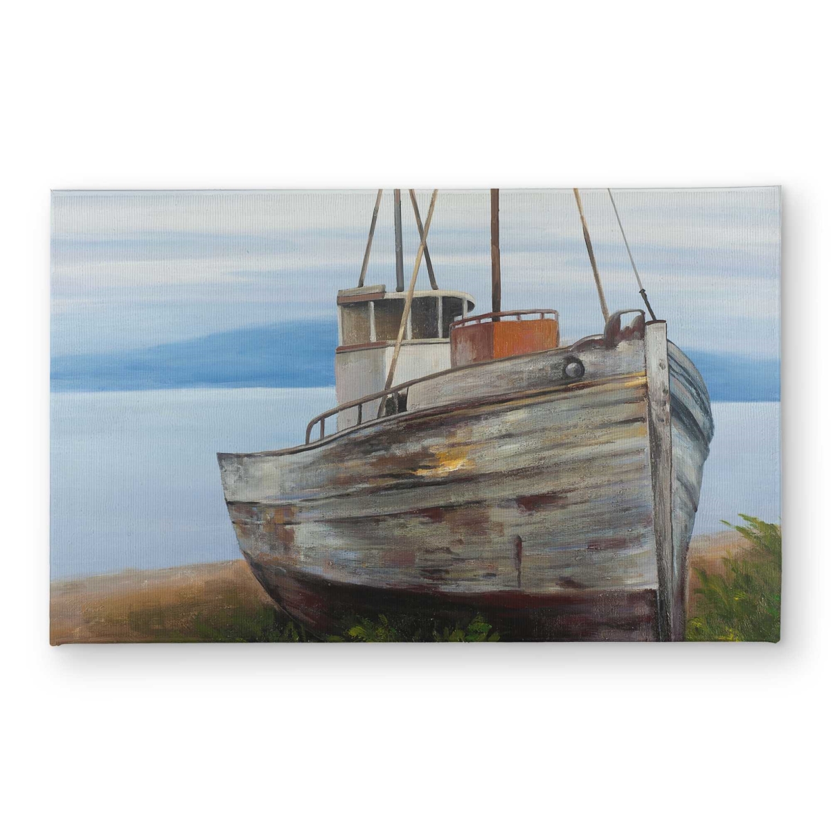 CODM2134M7DUZK 21 x 34 in. Old Abandoned Boat Door Mat - Beach Contemporary Home Decor