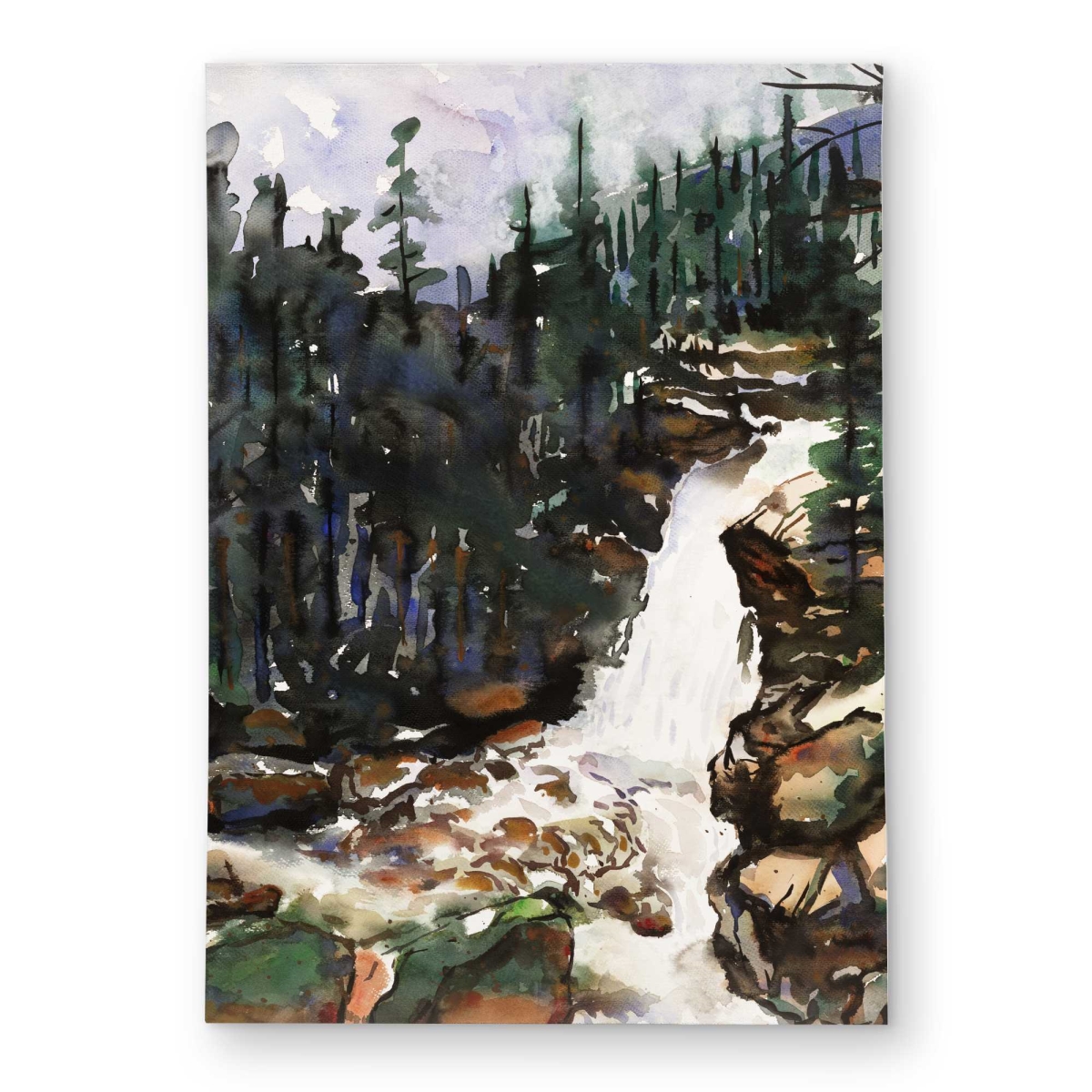 C1ROAR572GIGL3 5 x 7 ft. Falls of Alberta - Rustic Mountains Outdoor Rectangle Area Rug - Decor