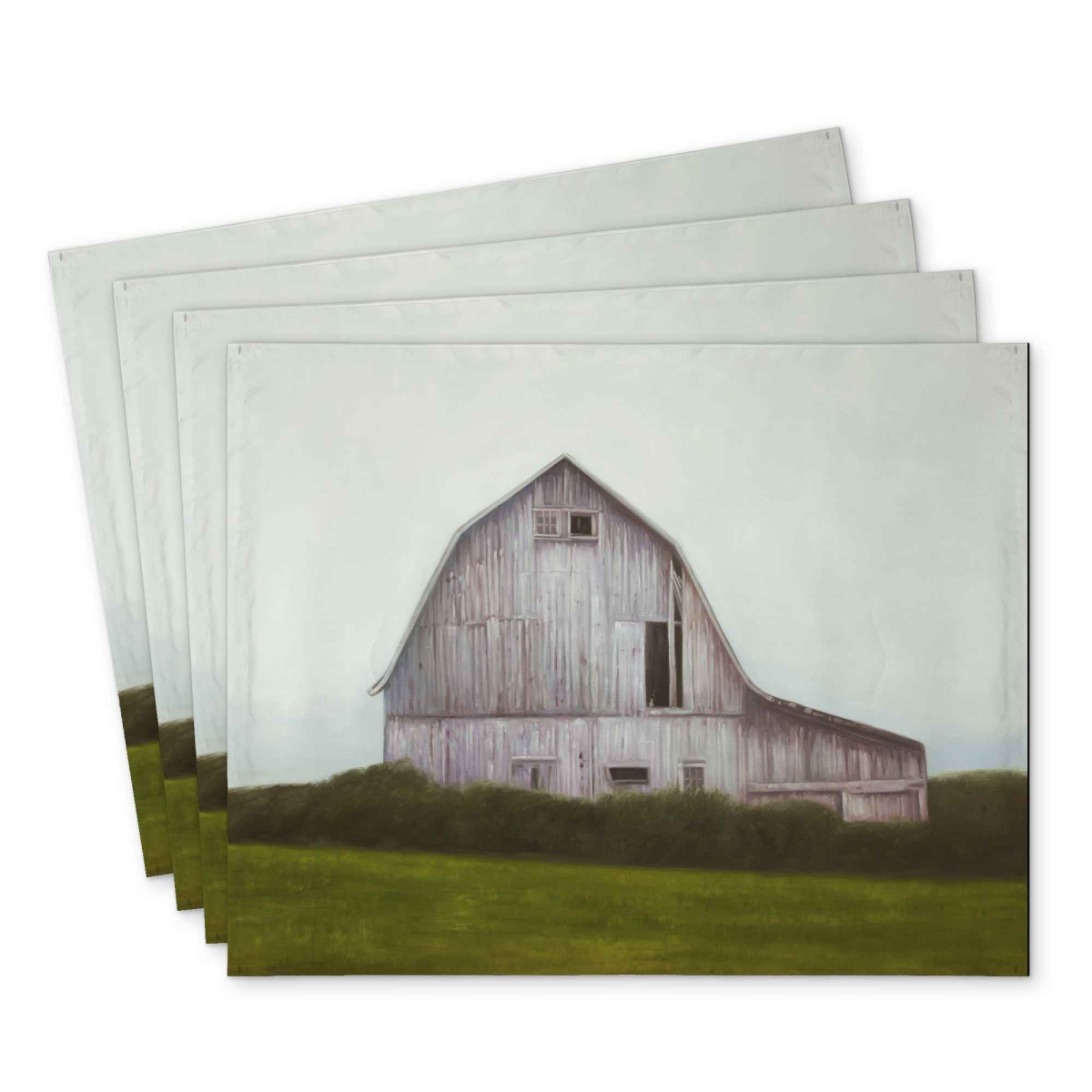 Picture of Begin Home Decor C4PP14185GB3K2 14 x 18 in. Rustic Barn Polyester Placemat - Stylish Touch - Set of 4