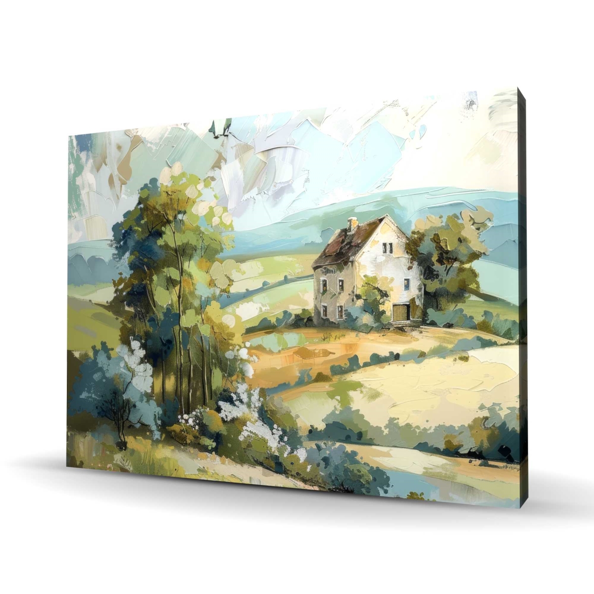 C1RC36487X0V1F 36 x 48 in. On The Plain - Orange Canvas Art - Unique Design