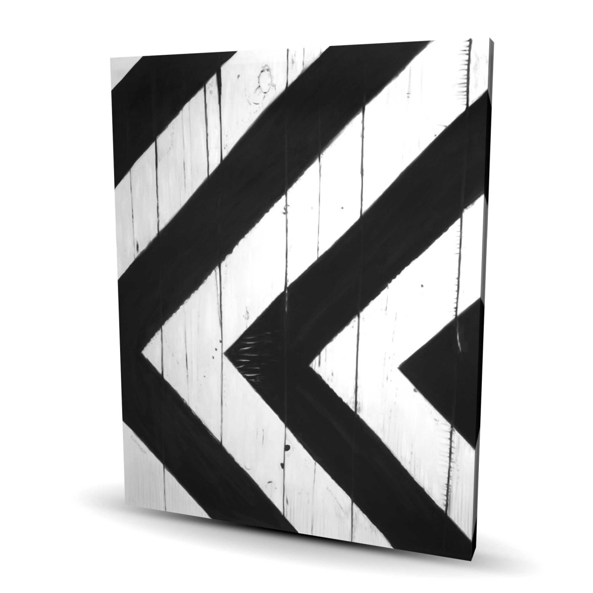 C1RC48609S0IAH 48 x 60 in. Rhombus on Wood - Miscellaneous Pattern Canvas