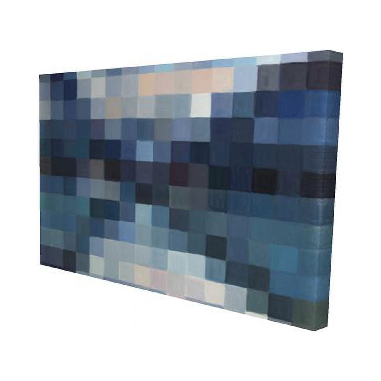 12 x 18 in. Pixelated Mountainous Landscape-Print on Canvas