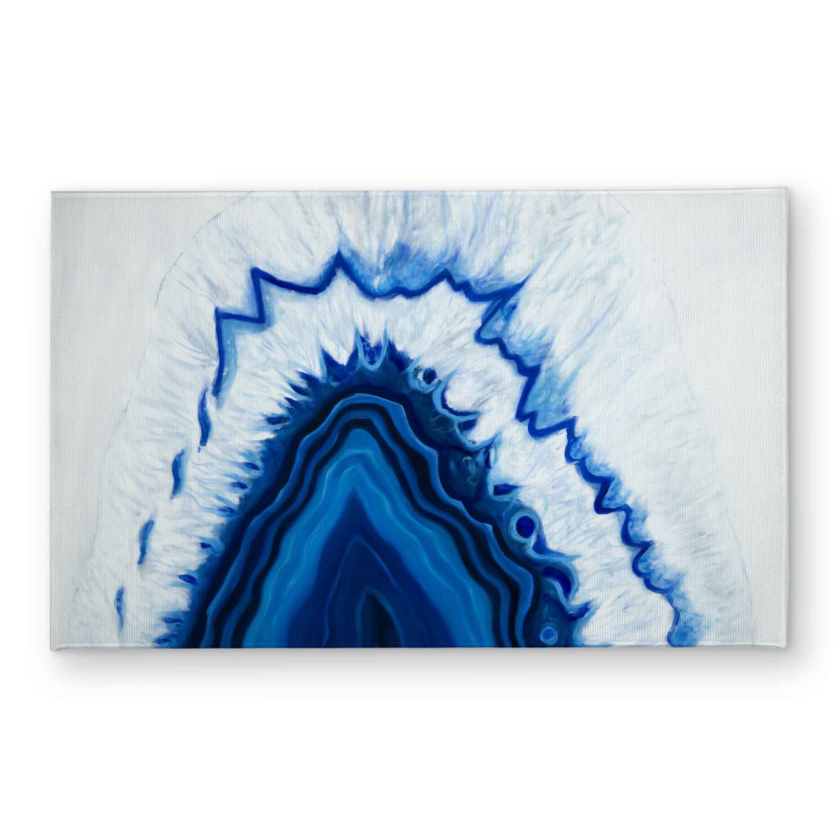 CODM21345R2SMR 21 x 34 in. Agate Geode Slice Door Mat - Blue Indoor & Outdoor Home Decor