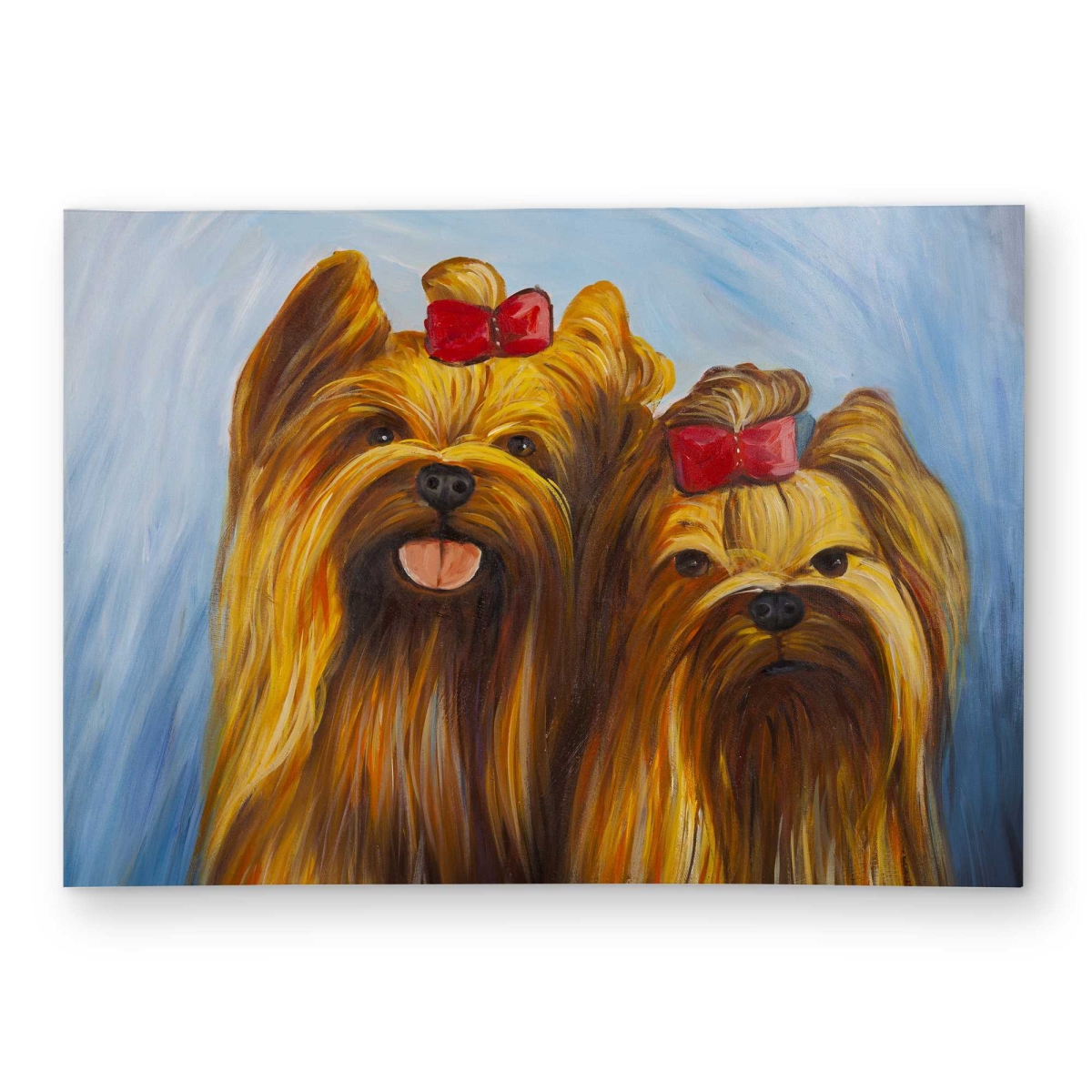 C1ROAR5733LJL1 5 x 7 ft. Two Smiling Dogs with Bow Tie - Contemporary Outdoor Rectangle Area Rug
