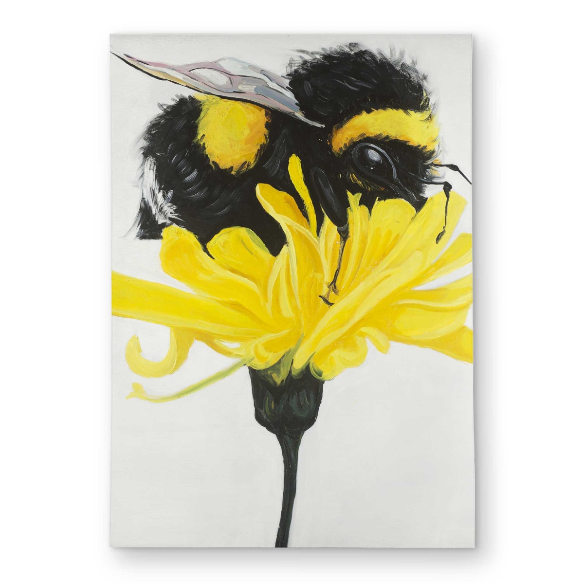 C1ROAR57A92MDY 5 x 7 ft. Bumblebee on a Dandelion Rectangle Area Rug - Botanical Bedroom Decor