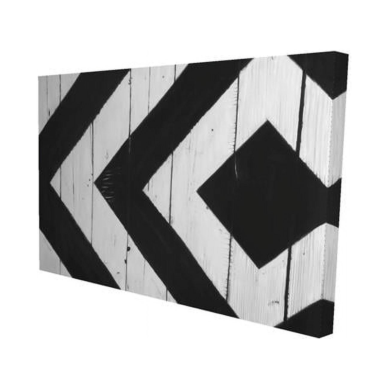 12 x 18 in. Rhombus on Wood-Print on Canvas
