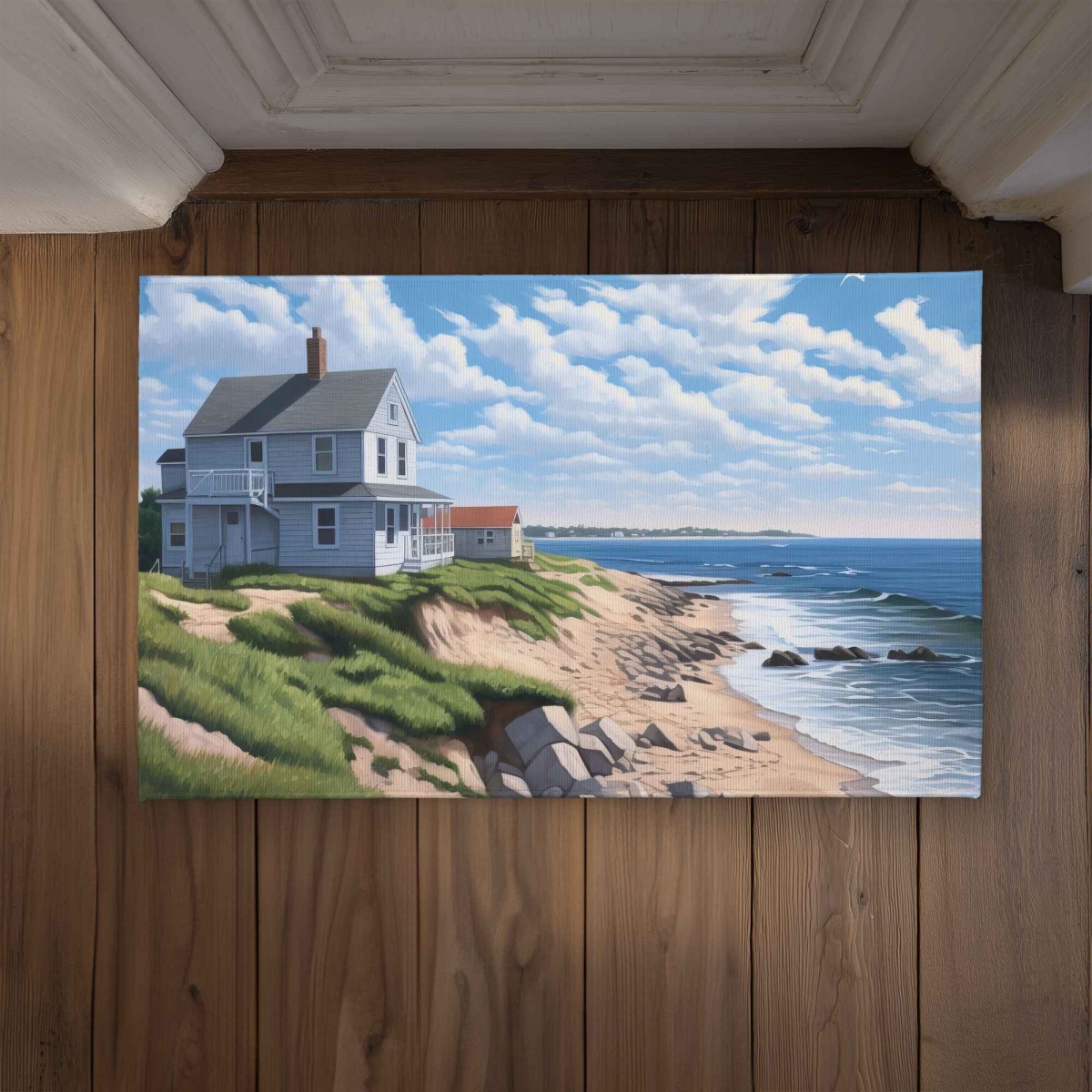 CODM2134G37V97 21 x 34 in. Sea View Coastal Contemporary Indoor & Outdoor Door Mat
