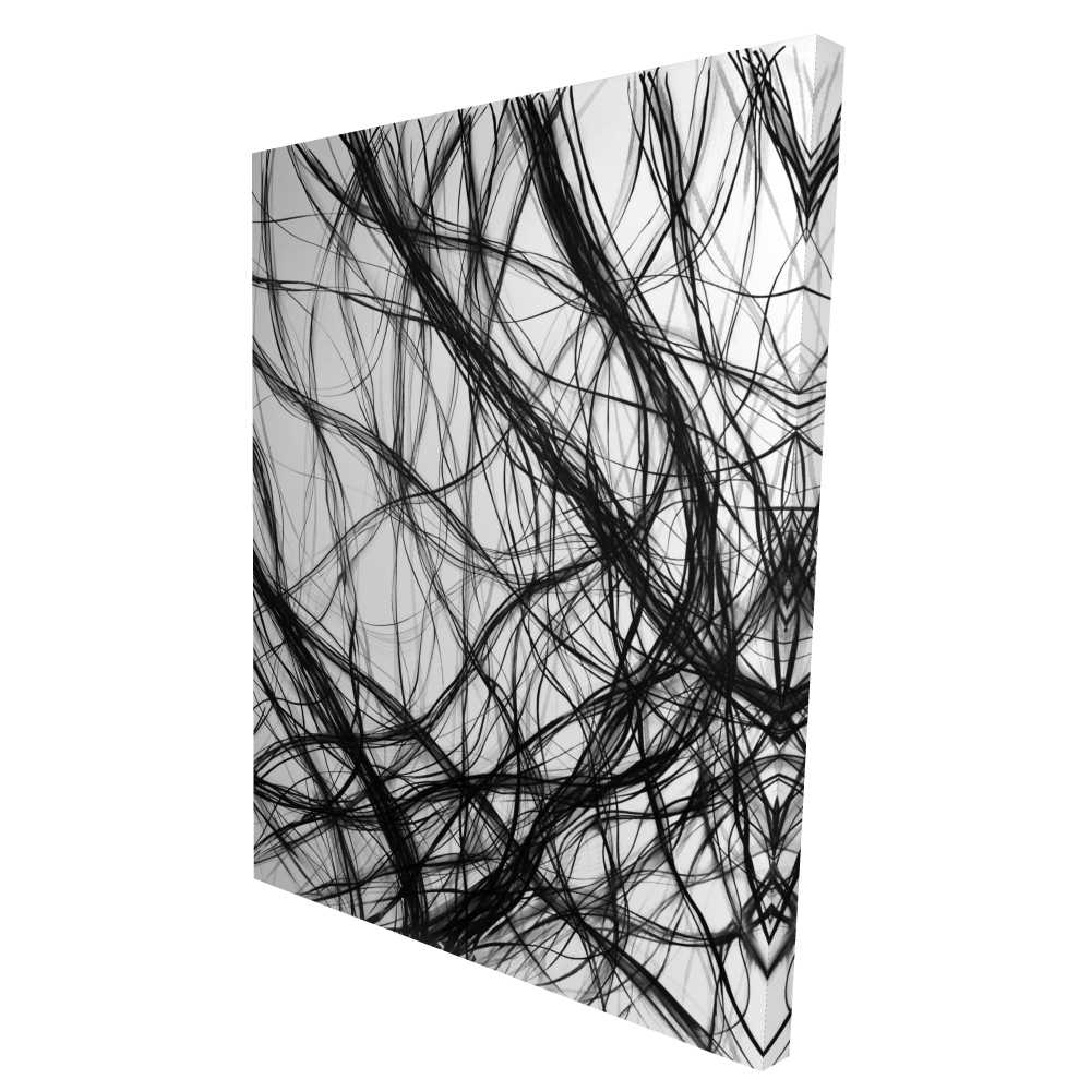 2080-4836-AB97 36 x 48 in. Connection - Shapes Abstract Canvas Art for Home Decor