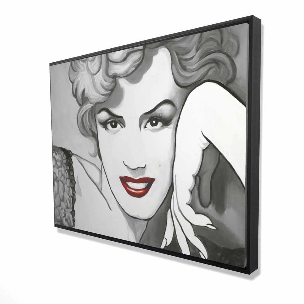 2081-3648-FI21 36 x 48 in. Vintage Style Marilyn Monroe - Romantic Figurative Canvas