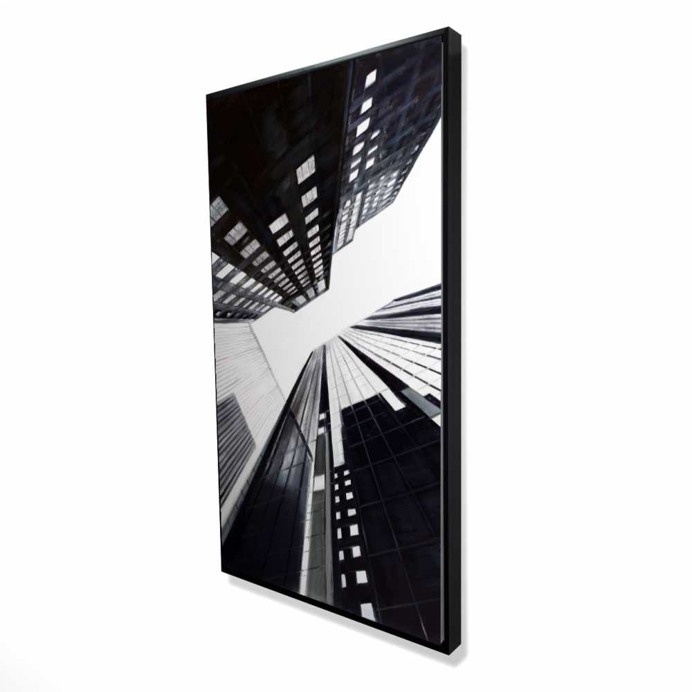 2081-4824-CI288 24 x 48 in. Low-Angle View of the City - Livingroom Cities Canvas Art