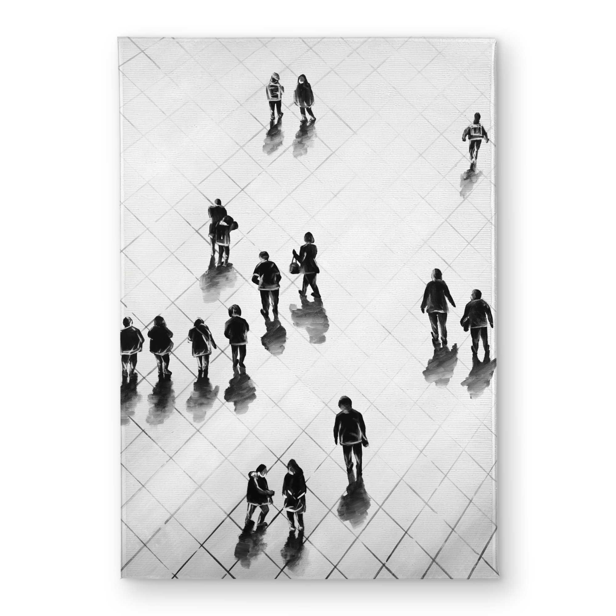 CODM1724STD4SV 17 x 24 in. Overhead View People Street Man Scenery Door Mat - Decor