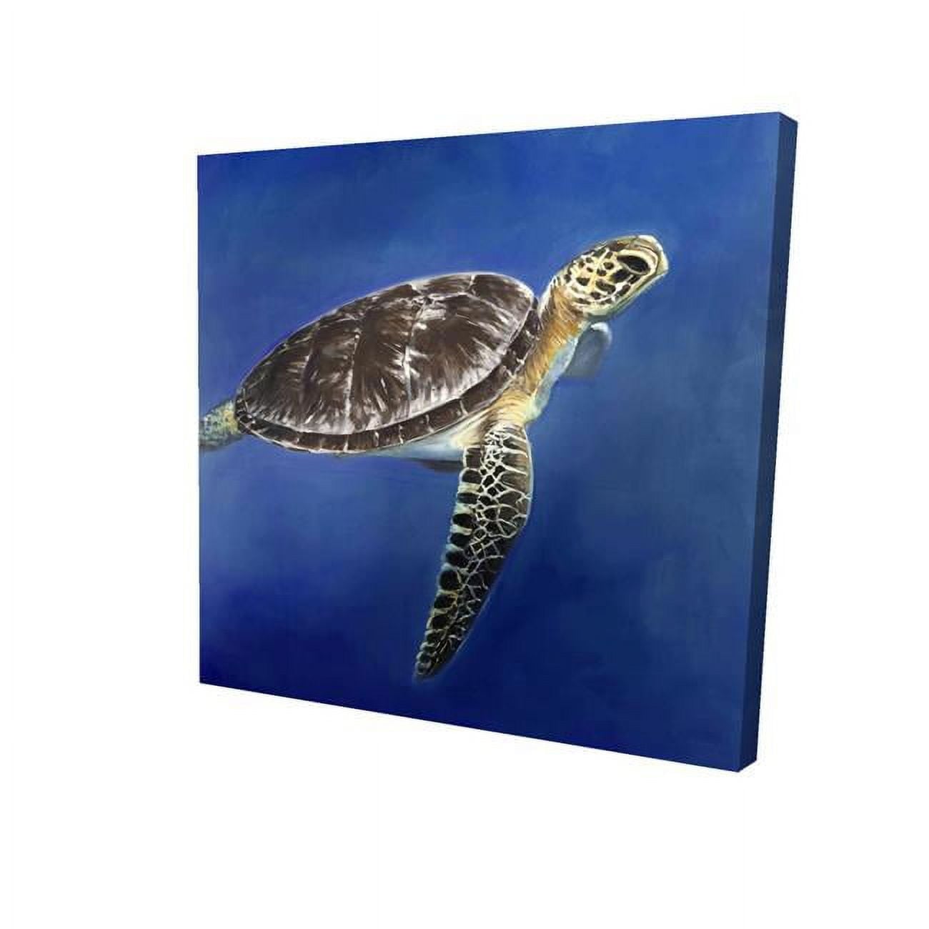 8 x 8 in. Turtle in the Ocean-Print on Canvas
