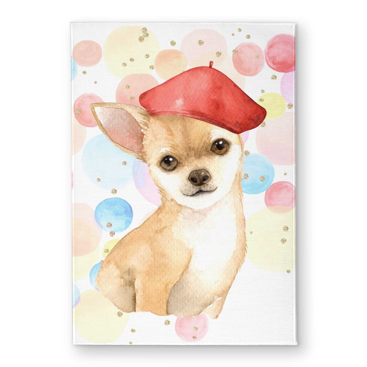 CODM1724D9PKRB 17 x 24 in. Chihuahua Dog Artist Indoor & Outdoor Door Mat - Kids Bedroom