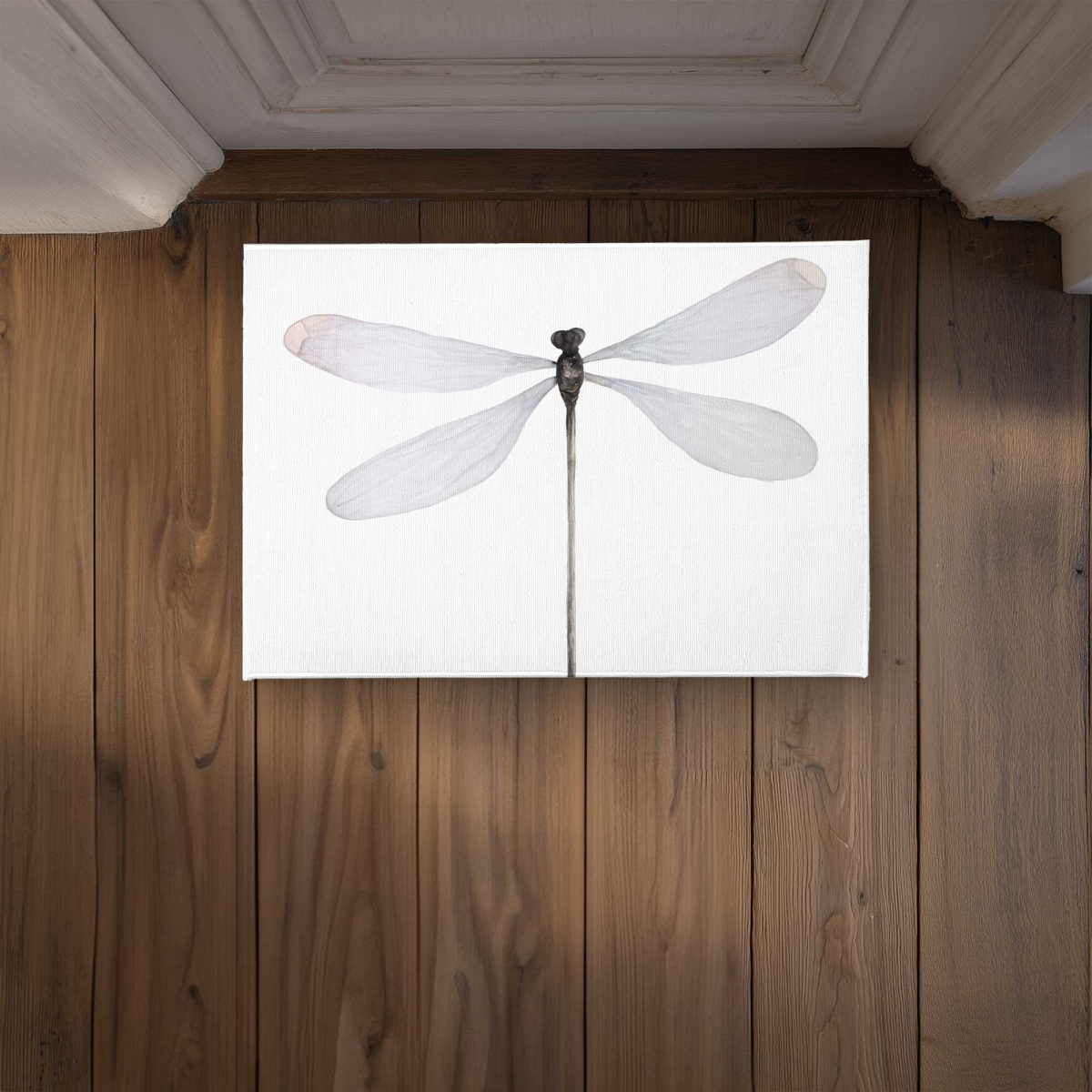 CODM1724HP4YAN 17 x 24 in. Minimalist Dragonfly Door Mat - Office Animals Home Decor