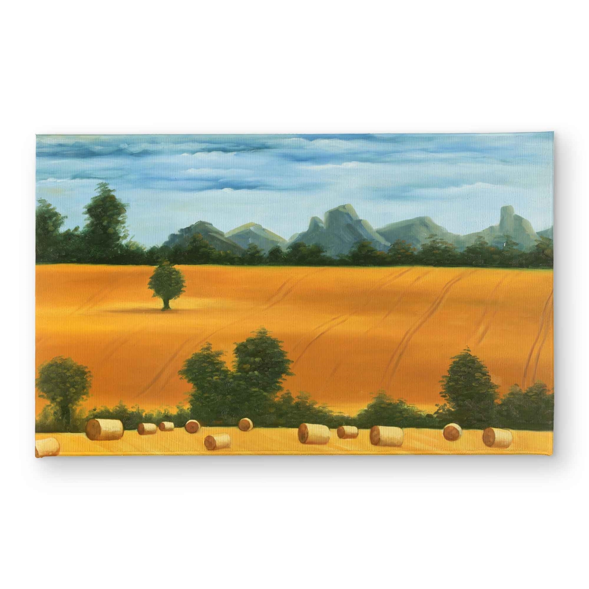 CODM2134VFJR9P 21 x 34 in. Hay Bale Fields Door Mat - Trees Yellow Indoor & Outdoor Decor
